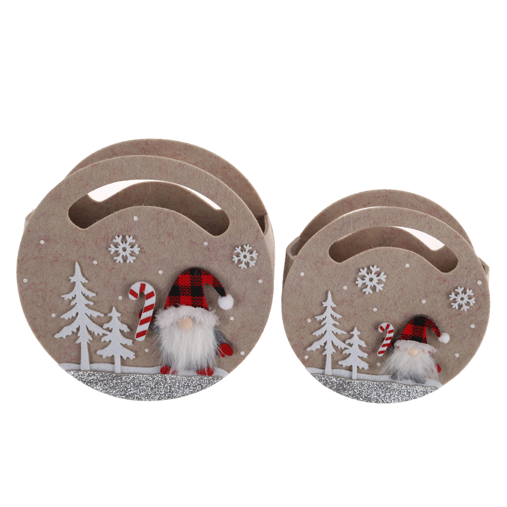 Reusable Felt Christmas Candy Gift Bag Candy Bags for Children Holiday New Year Party Decoration 6