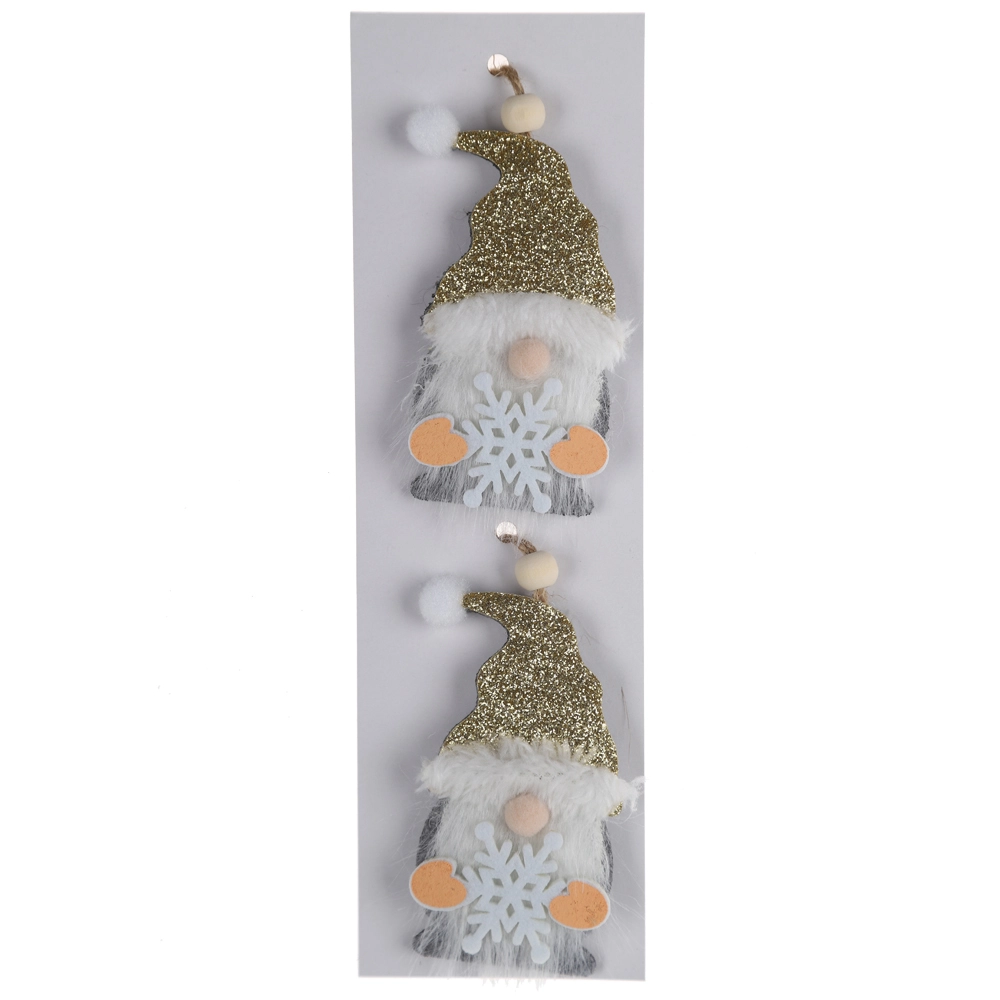 Christmas Wood Clips Faceless Gnomes Deer Shape Card Clip Xmas Party Photo Clips Clothespins New Year Decor 1