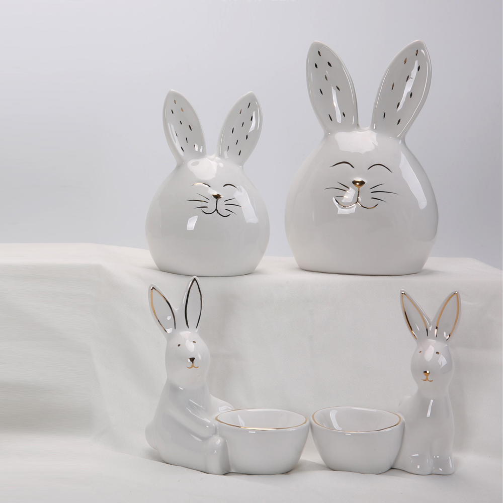 Ostern Home Desktop Decor Kaninchen Figuren Mit Eiern Statue Ostern Bunny Kaninchen 2