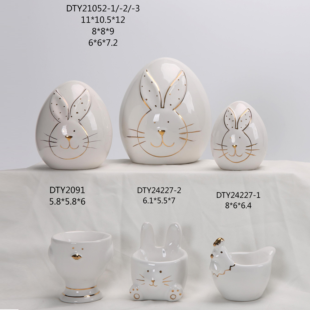 Ostern Home Desktop Decor Kaninchen Figuren Mit Eiern Statue Ostern Bunny Kaninchen 3