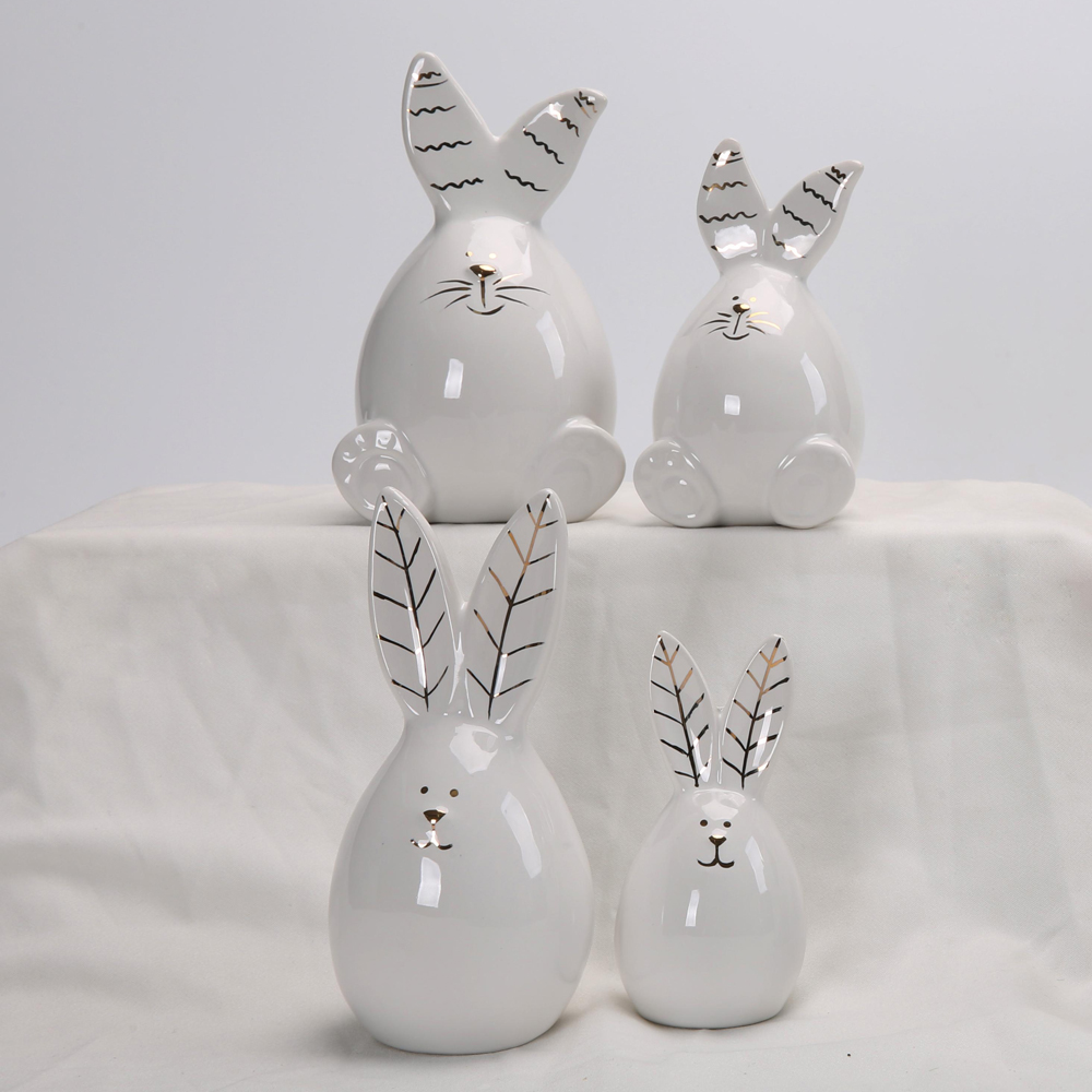 Ostern Home Desktop Decor Kaninchen Figuren Mit Eiern Statue Ostern Bunny Kaninchen 8