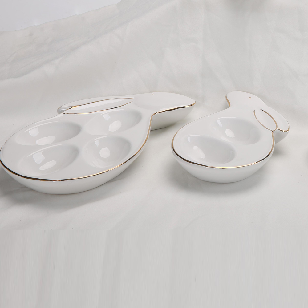 Party Home Urlaub Tabletoper Zubehör Keramik Eier Kaninchen Eierhalter Ornamente 9