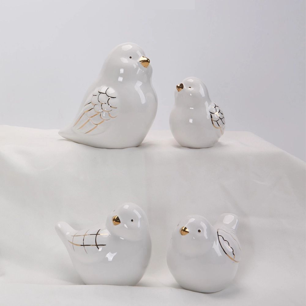 Adornos de cerámica con forma de animal de Pascua, bonito pájaro, decoración de mesa de Pascua de primavera, cerámica 1