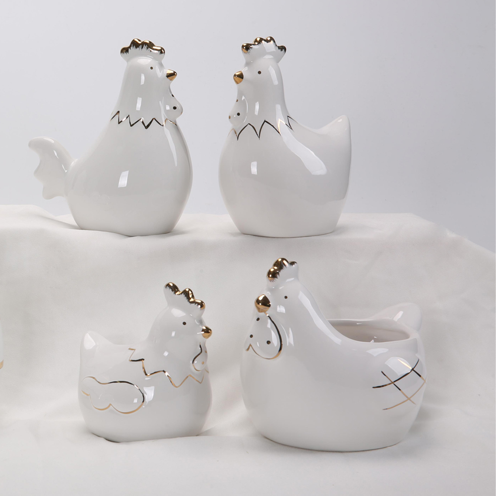 Ostern Hen Figurine Ornamente Keramik Nette Huhn Frühling Ostern Tisch Dekoration Keramik 2