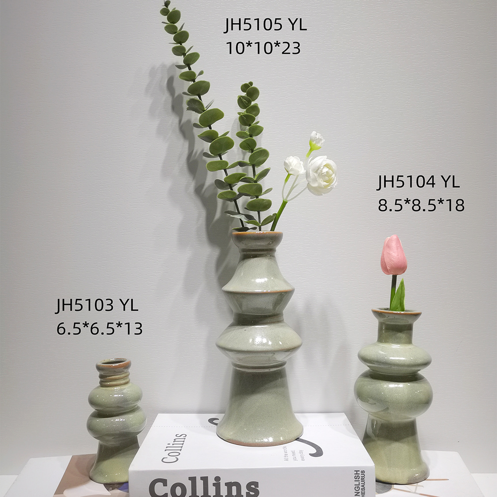 Home Hochzeit Tischdekoration Bauernhaus Keramik Blumenvasen Vintage Home Dekoration Vase 6