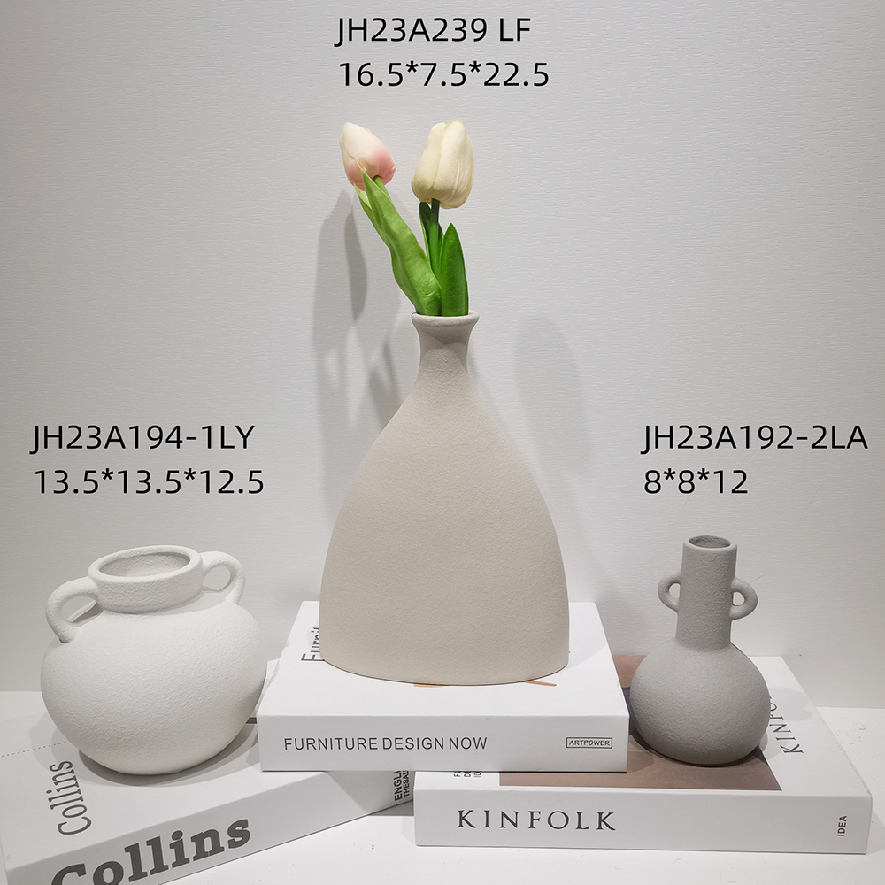 Wedding Dinner Table Boho ins Style Modern Home Decor White Donut Vase Hollow Ceramic Vase 1