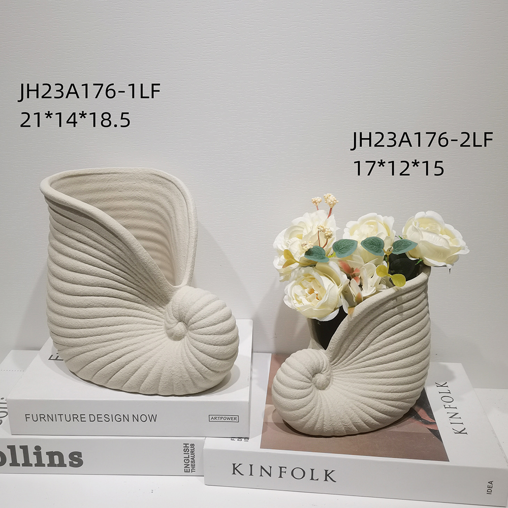 Home Party Tischdekoration Keramik Sukkulenten Topf Muschelförmige Kaktus Topf Pflanzer Blumentopf 10