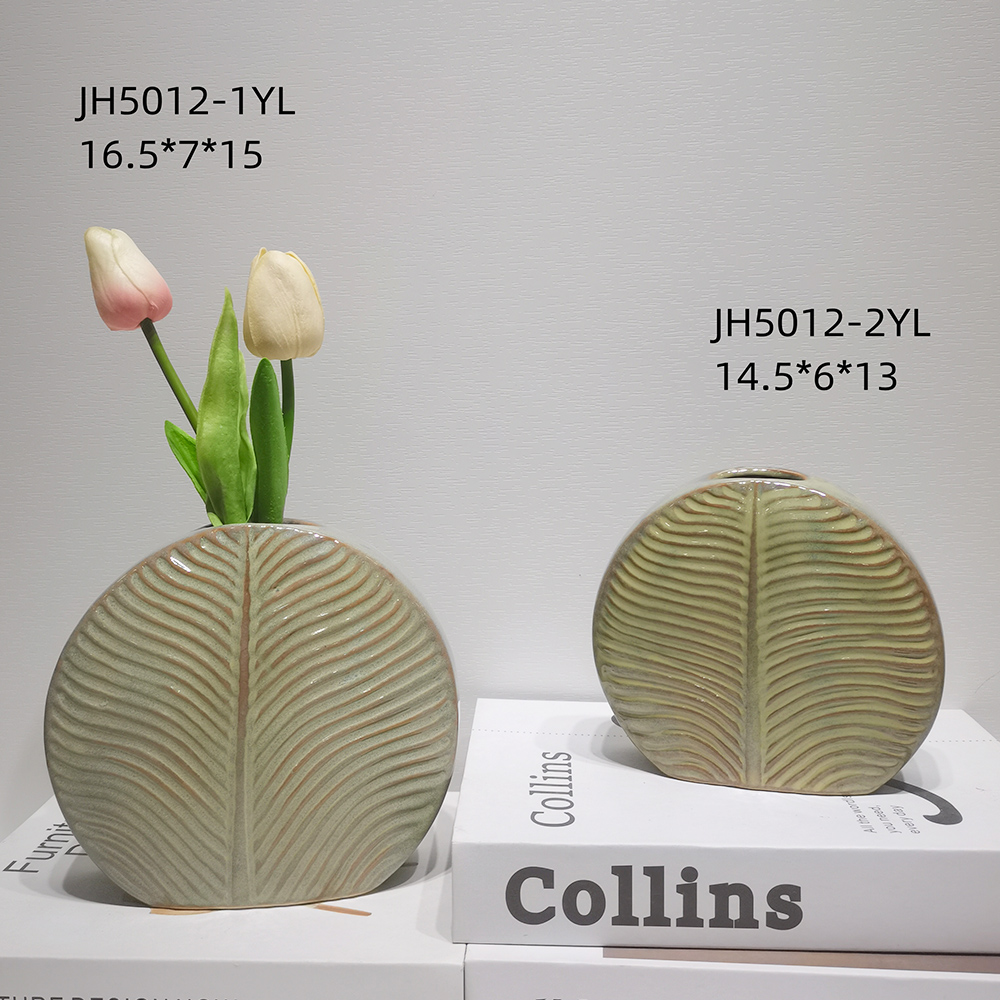 Jarrones de flores secas con forma de hojas para decoración del hogar, estilo bohemio moderno, para mesa de cena de boda y fiesta 8