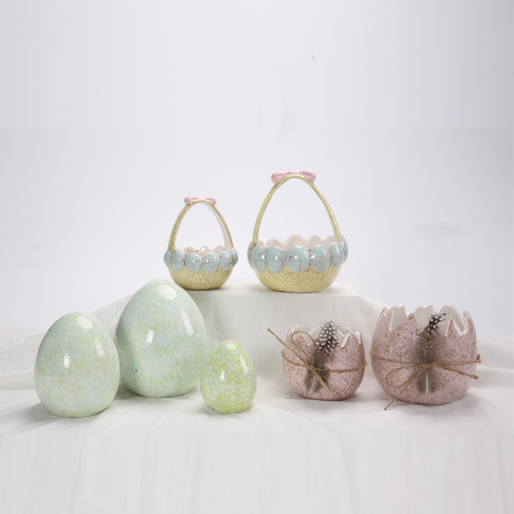 Keramik-Kaninchen-Osterkorb, Porzellan-Hasenschalen, süße Partygeschenke, Blumentopf, kleine Süßigkeiten-Servierschalen, Kindergeschenke 8