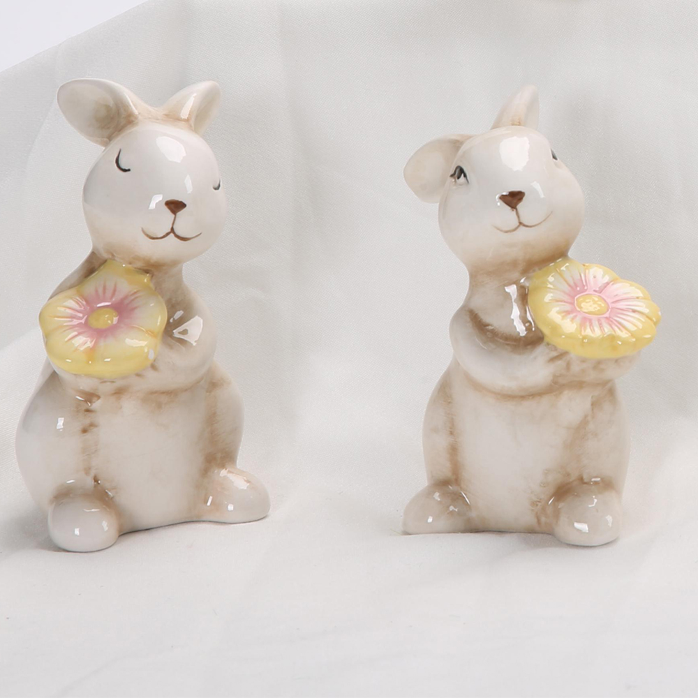 Osterhase Kaninchen Keramik Figuren Porzellan Geschenk Moderne Nordic Tier Statue Dekoration 7