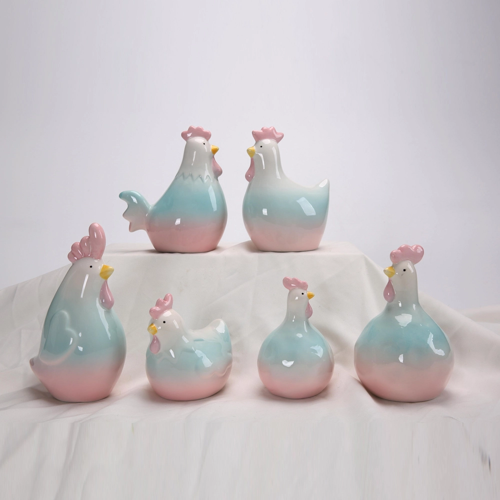 Домашний декор Статуэтка курицы Керамические фигурки животных-куриц Орнамент Эстетический декор 1