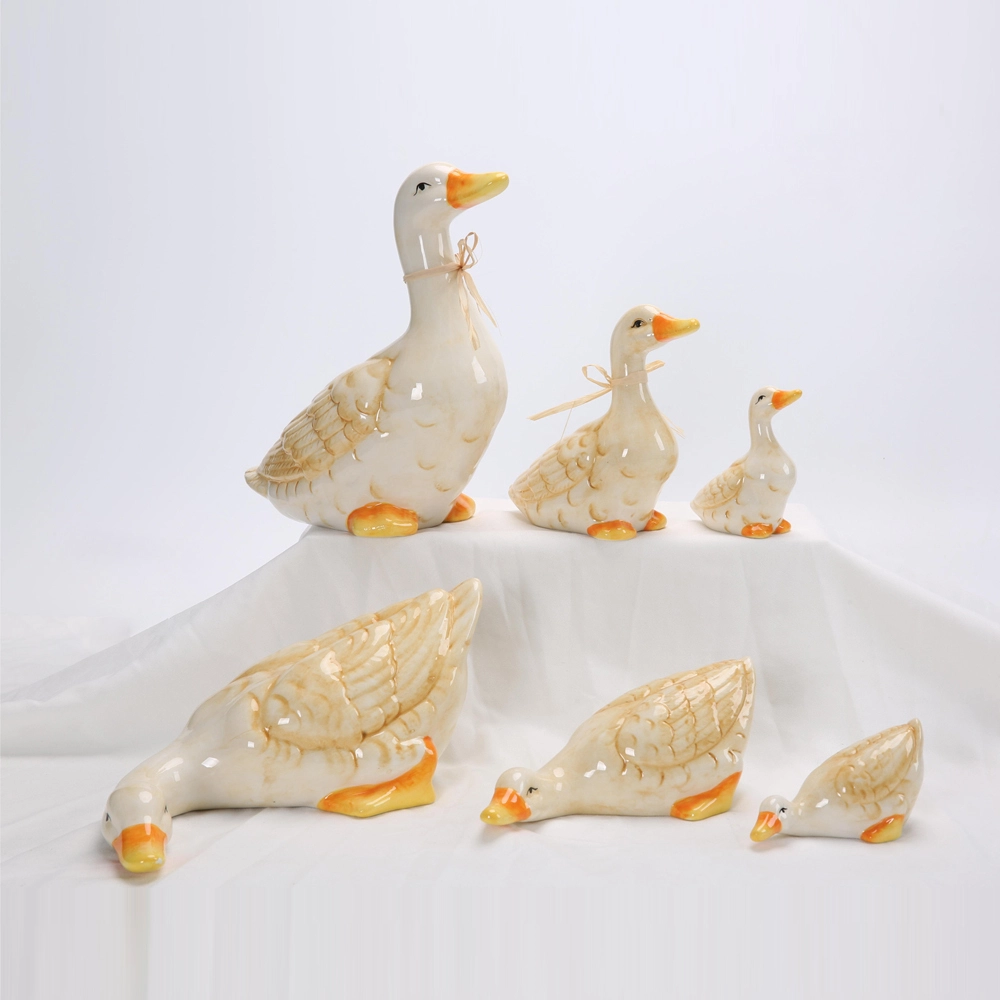 Nuevo diseño creativo de decoración para sala de estar, adorno de cerámica con forma de cisne, accesorios para el hogar 1