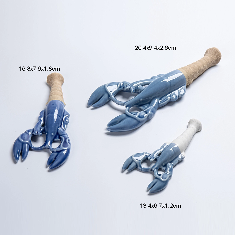 Factory Simulation Lobster Decor Creative Ceramic Sculpture Deep Sea Creature Decor 1