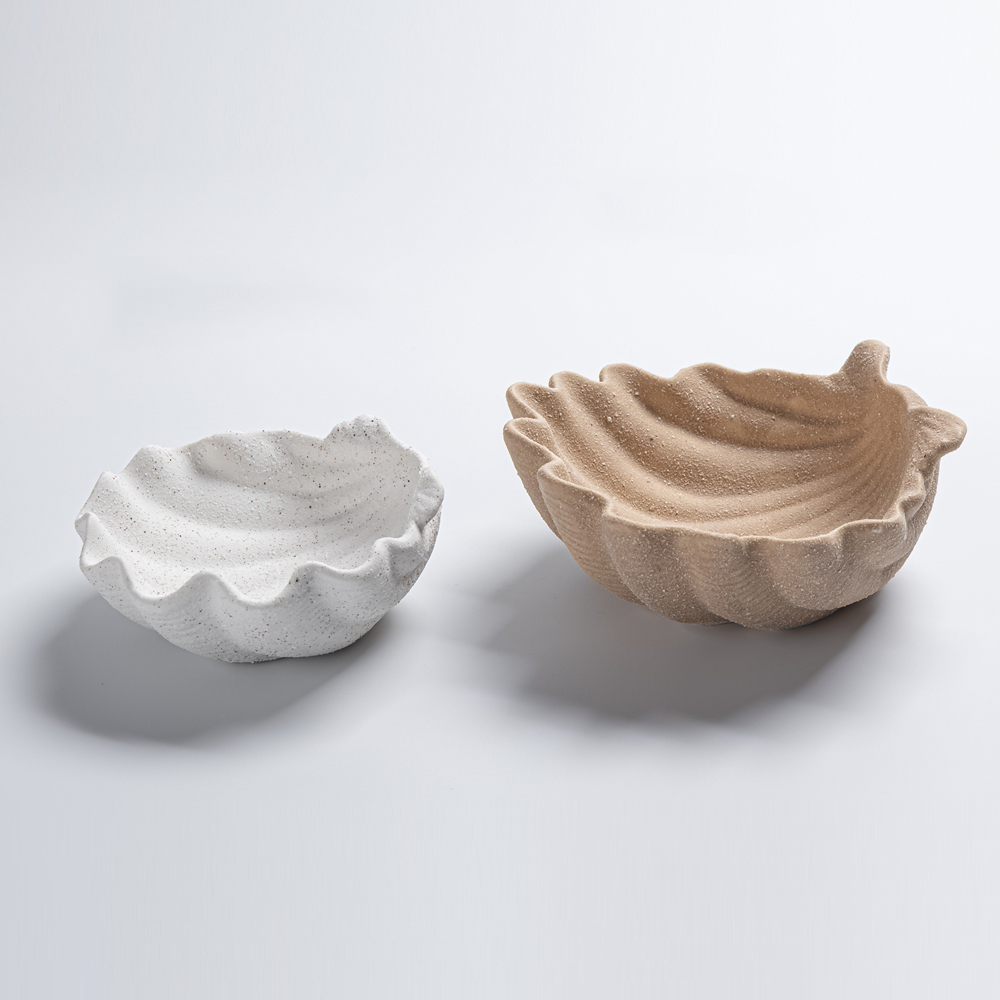 Joyero de cerámica creativo, bandeja para joyas oceánicas, bandeja de conchas, decoración de cerámica para el hogar, decoración interior nórdica, accesorios de almacenamiento de escritorio 1