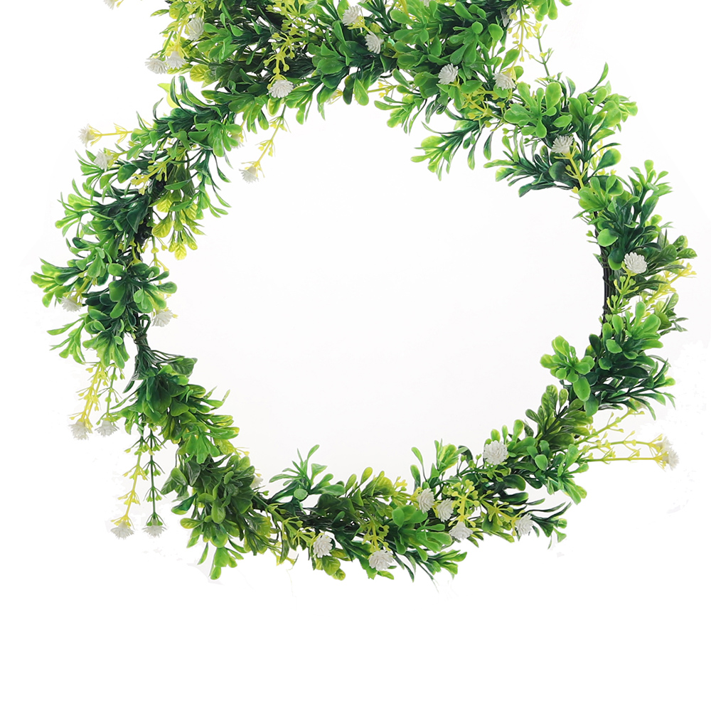 Corona de flores artificiales con forma de conejito de Pascua para decorar la pared, la ventana y la puerta principal del hogar. 2