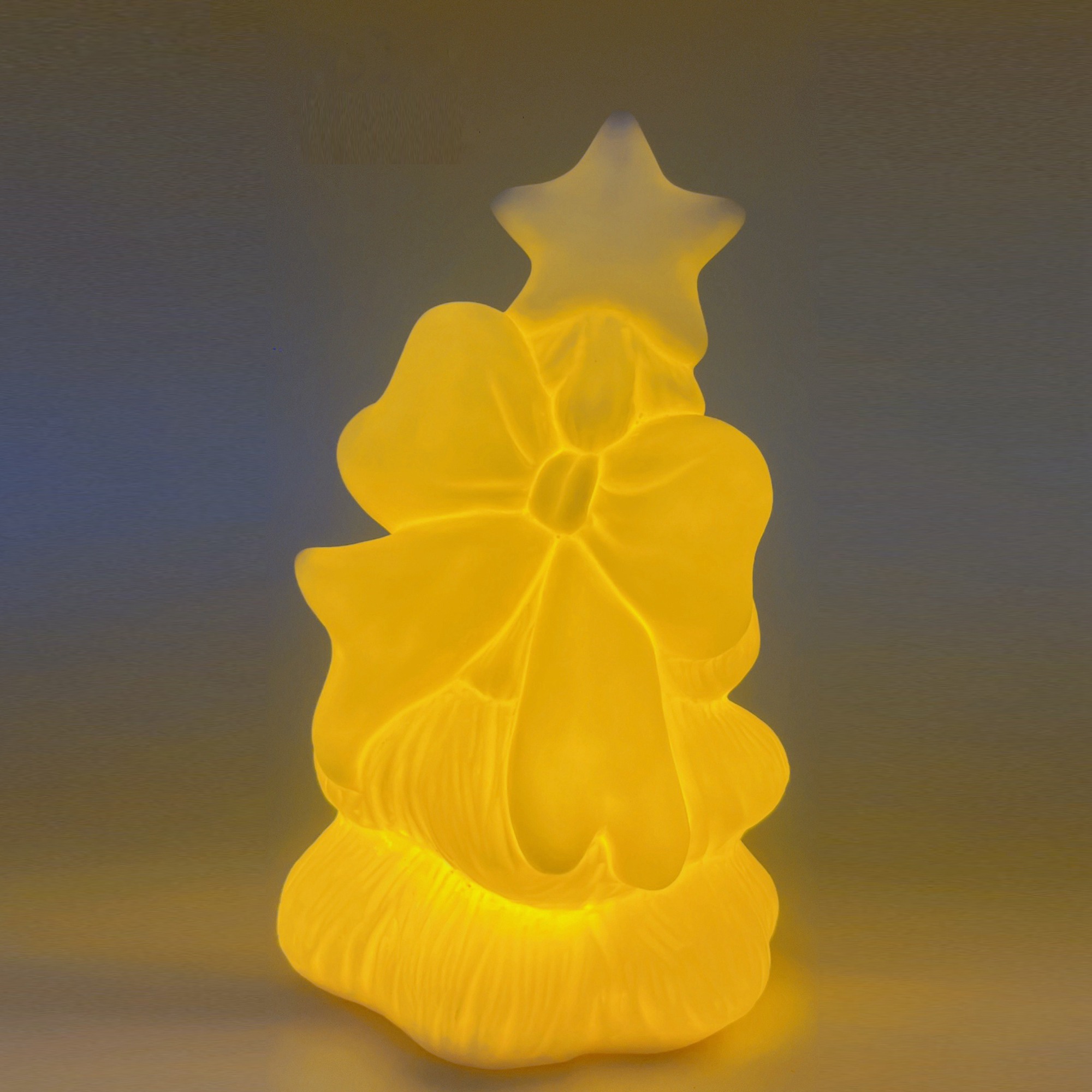 Großhandel LED Porzellan Weihnachtsbaum Dekorative Leucht Keramik Handwerk Schlafzimmer Urlaub Wohnzimmer 1