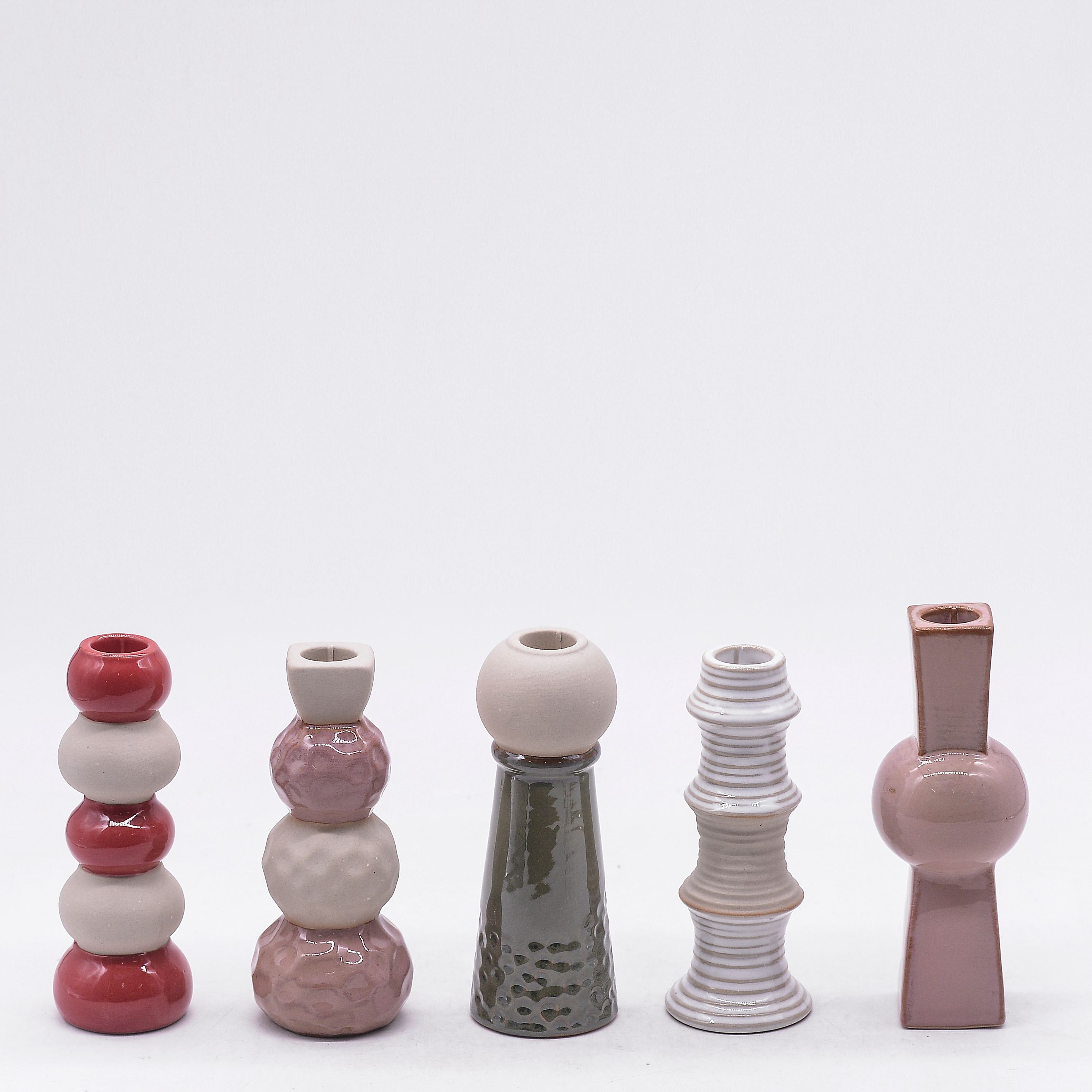 Candelabro de cerámica con forma de mano, adorno para fotografía, decoración del hogar, soporte para joyas, portavelas 1