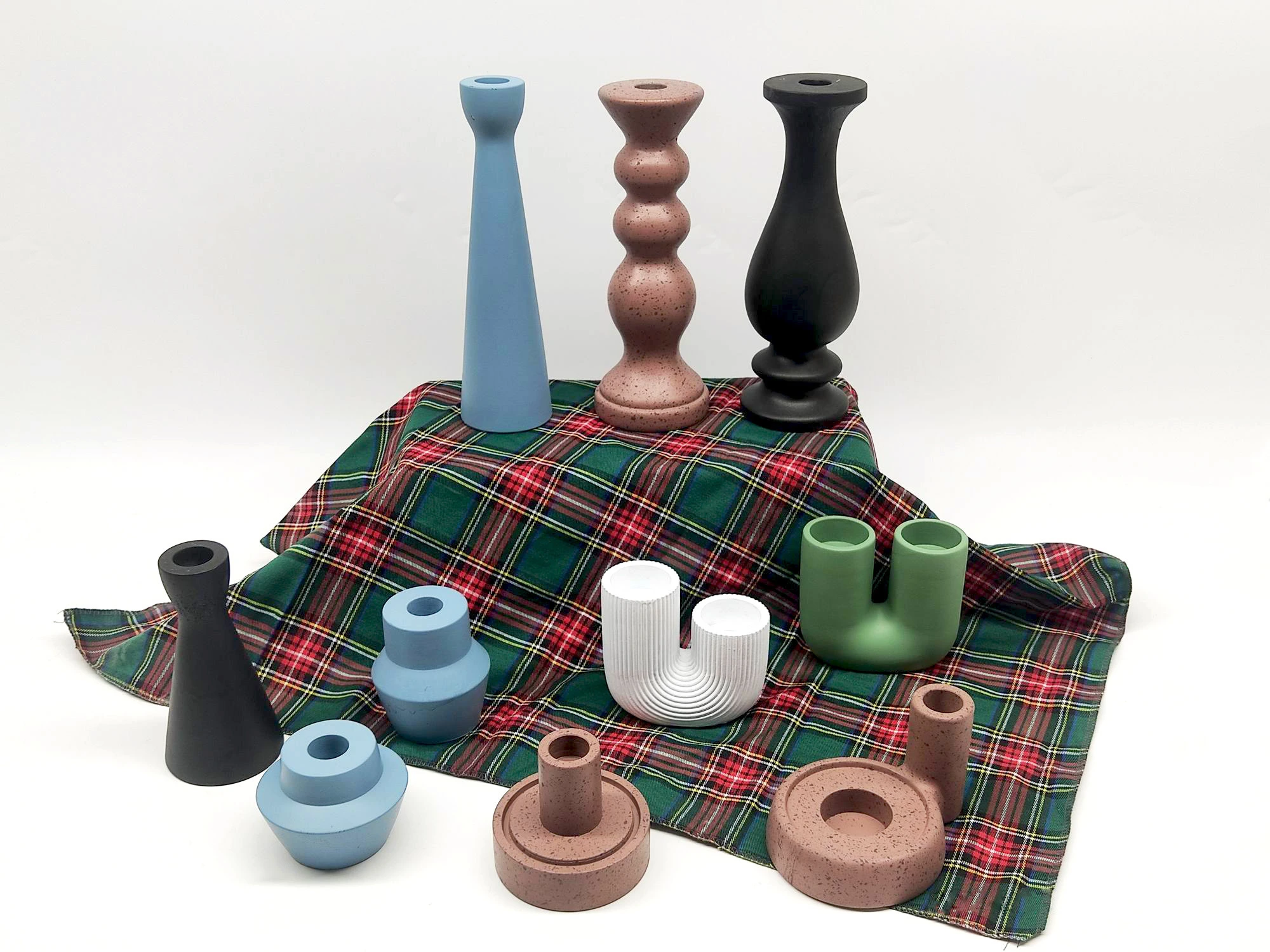 Vela perfumada de cemento simple de estilo europeo para el hogar, taza vacía, bricolaje, artesanía de alto nivel de apariencia, decoración de candelabros de interior 1