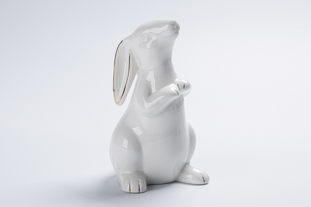 Keramik Hase Desktop Decor Niedliche Weiße Kaninchen Figuren Porzellan Schrank Hause Dekoration Statue Ornament China Tier Landschaft 6