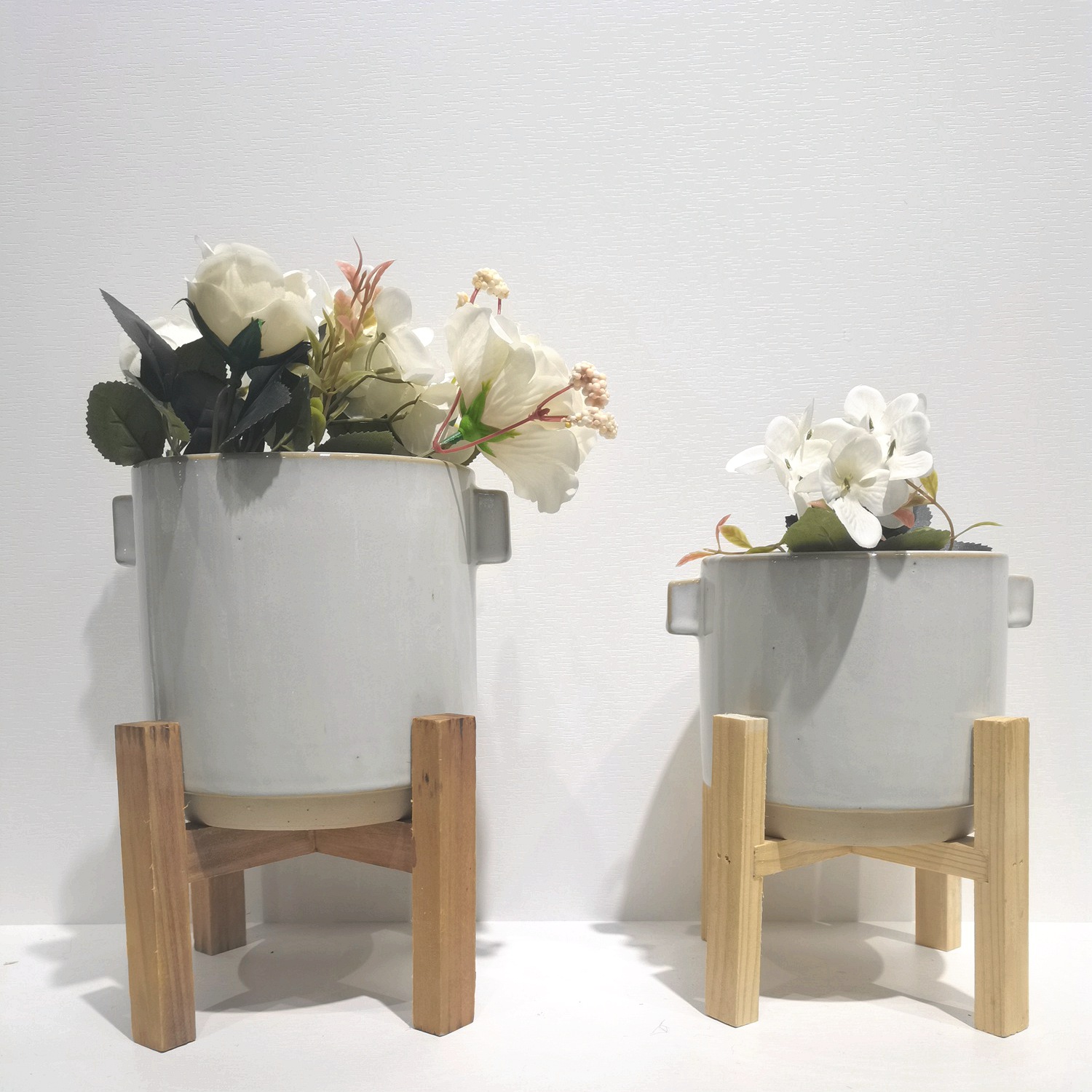 Maceta colgante de cerámica para patio, maceta colgante para plantas, cesta para sala de estar, estante, balcón, césped, estilo granja. 2