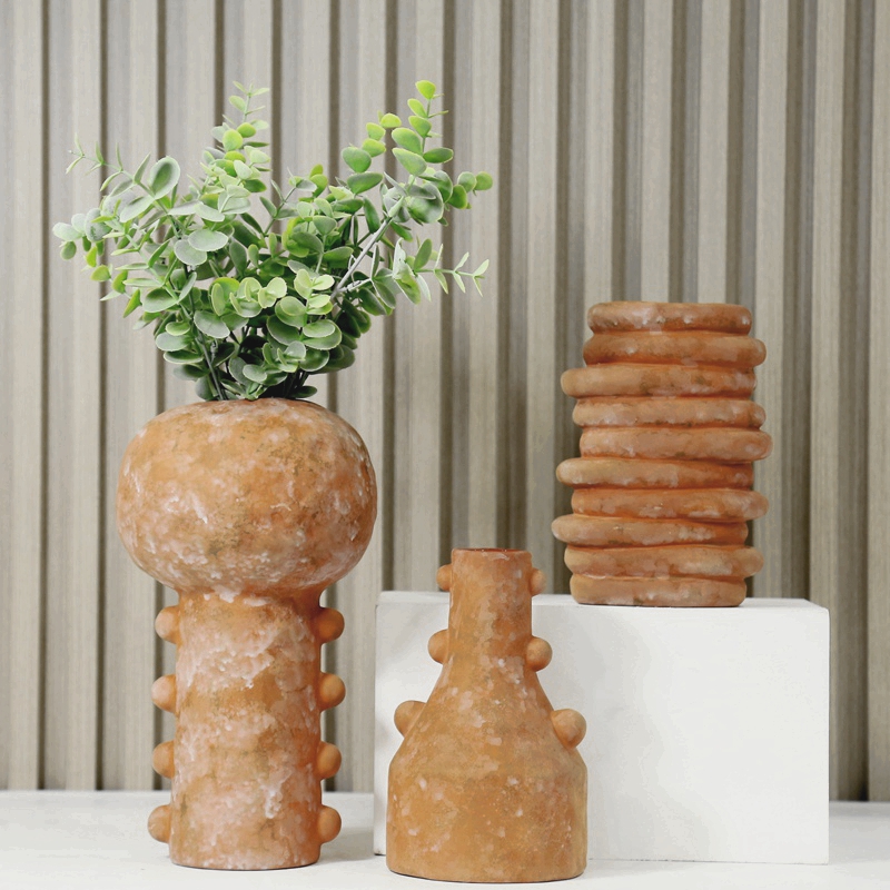 Einfache Keramikvase Esstischdekoration Hochzeitsdekorationen Nordische Wohndekoration Wohnzimmerdekoration Vase 1