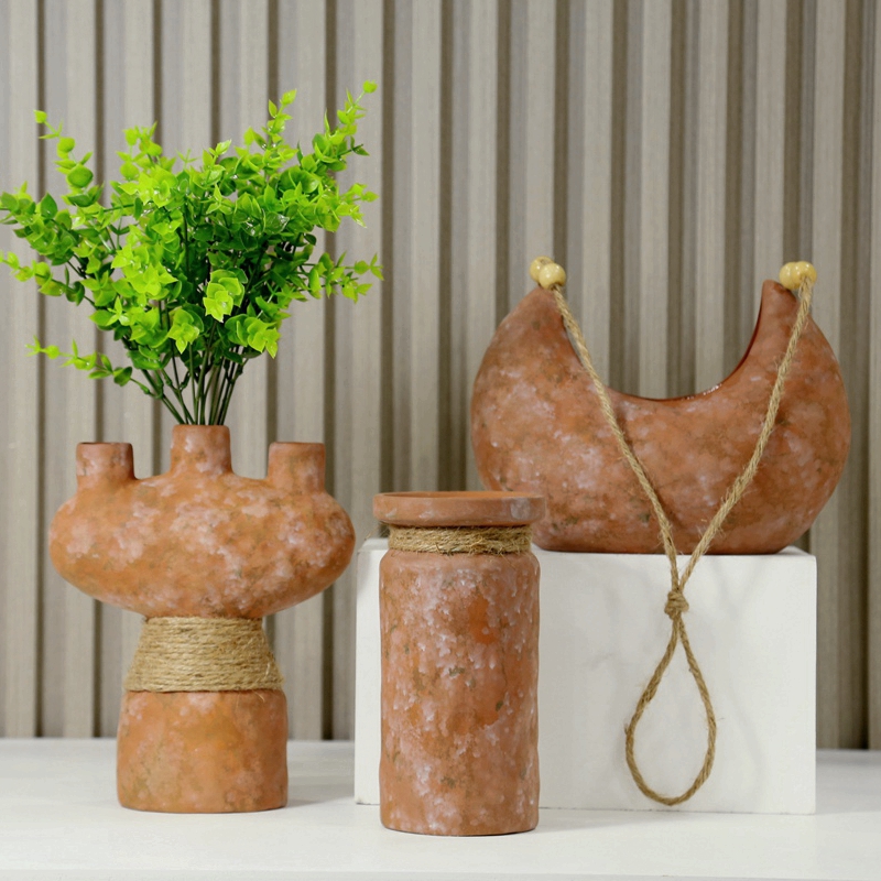 Einfache Keramikvase Esstischdekoration Hochzeitsdekorationen Nordische Wohndekoration Wohnzimmerdekoration Vase 8
