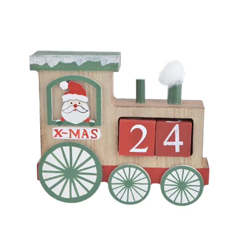 Advent Calendar Countdown to Christmas Gnome Christmas Wooden Countdown Advent Calendar Xmas Kids Gift Holiday Tabletop Decor 1