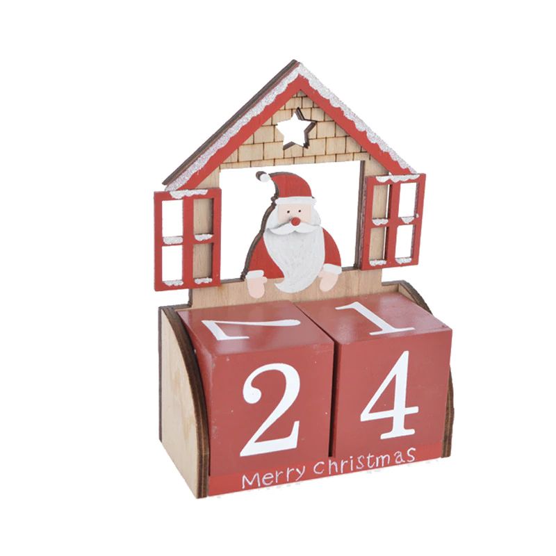 Adventskalender Countdown bis Weihnachten Gnome Weihnachten Holz Countdown Adventskalender Weihnachten Kinder Geschenk Urlaub Tischdekoration 8