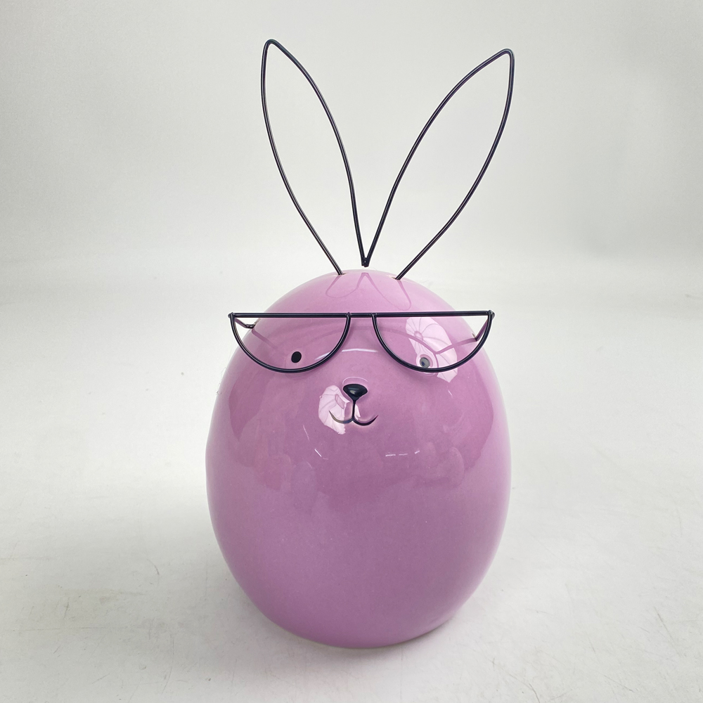 Kreative Kaninchen Keramik Kleine Dekoration Kinderzimmer Neue und einzigartige Desktop-Dekoration Handwerk Figuren 6