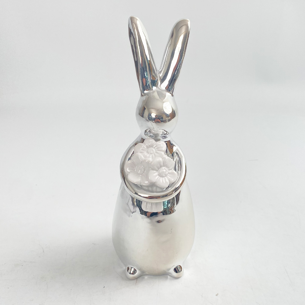 Kreative Keramik Kaninchen Kuschel Hase Frühling Tischdeko Ostern Keramik Statue Ostern Wohndeko 7
