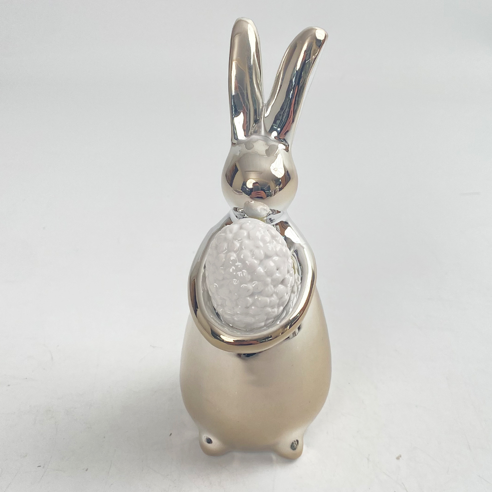 Kreative Keramik Kaninchen Kuschel Hase Frühling Tischdeko Ostern Keramik Statue Ostern Wohndeko 8