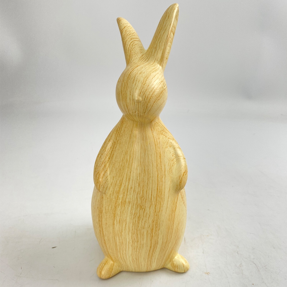 Osterhasenfigur, süße Keramik-Ei-Statue, Osterhasen-Dekoration, Tischdekoration, Büro-Ornament 4
