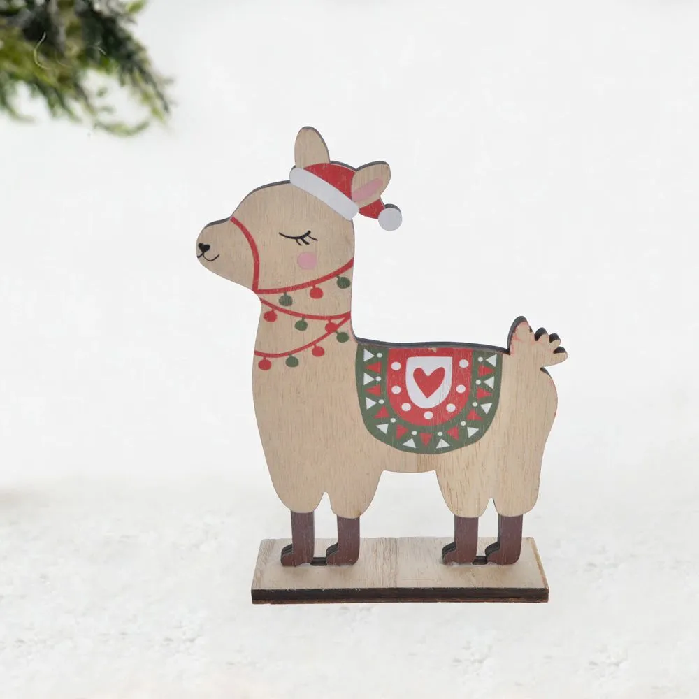 Wooden Animal Christmas Decoration DIY Wood Crafts Xmas Ornaments for Christmas Party Home Table Decor 1