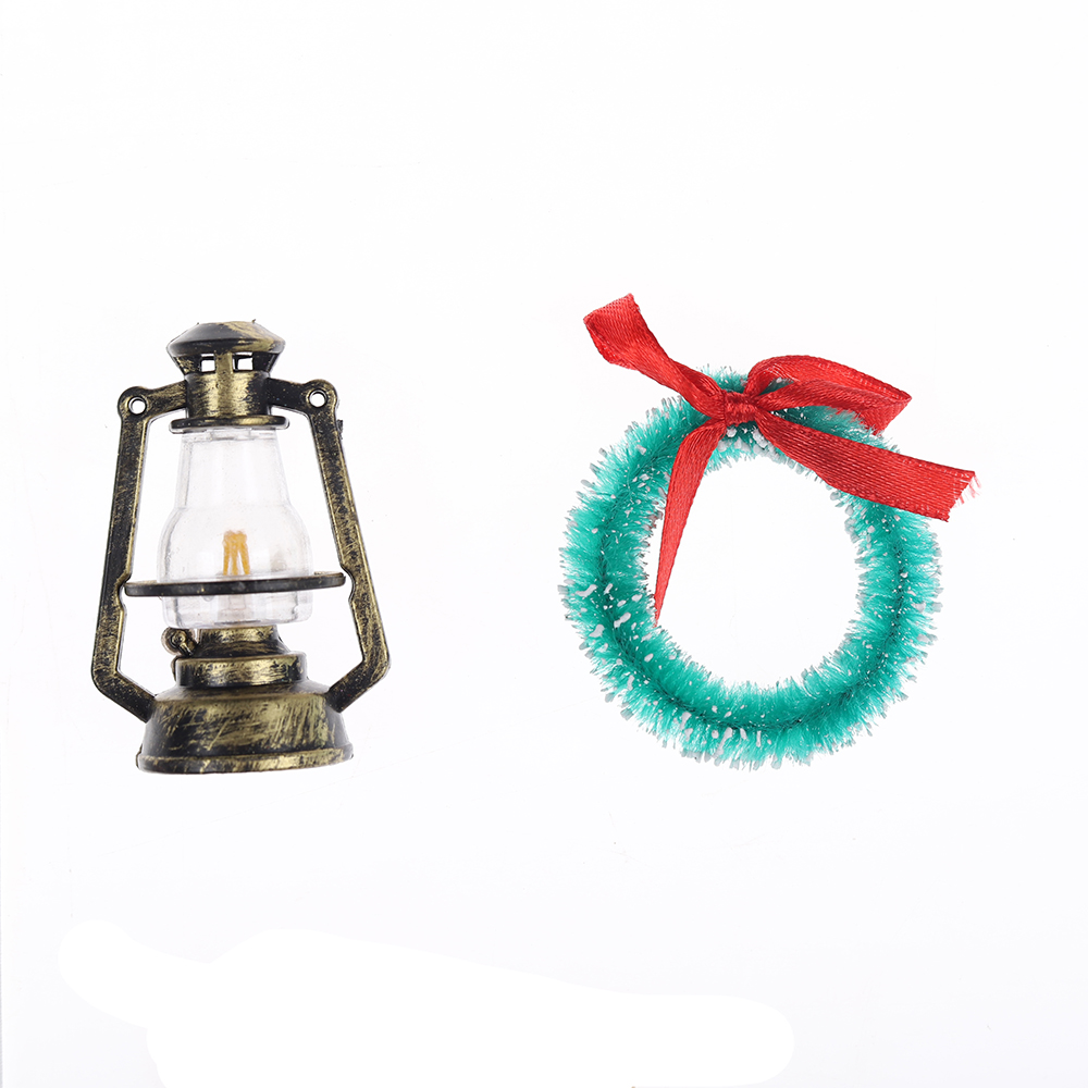 Weihnachtszauber-Feentüren-Dekorationsset, DIY-Holzhandwerk, Miniatur-Feentüren-Zubehör 5