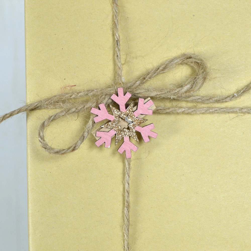 christmas card holder kits pegs snowflake shape paper clips Xmas hanging decoration gift package decoration 1