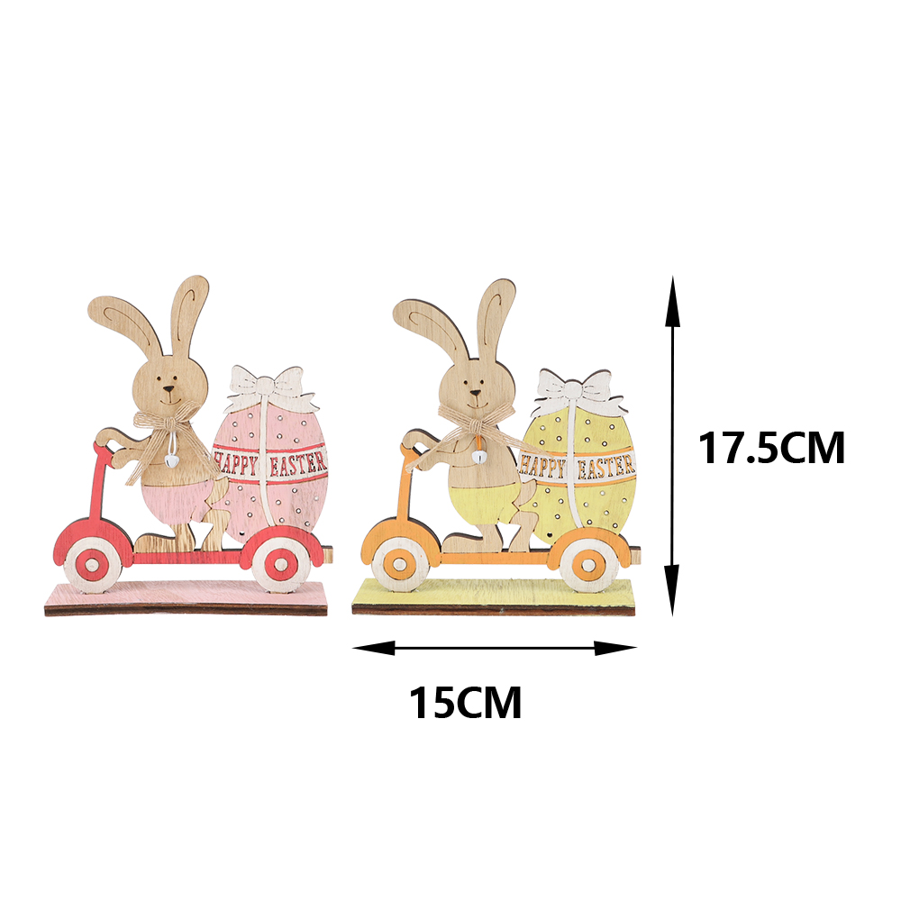 Proveedor de artesanías artesanales de fábrica con conejo de Pascua de primavera para montar en scooter 2