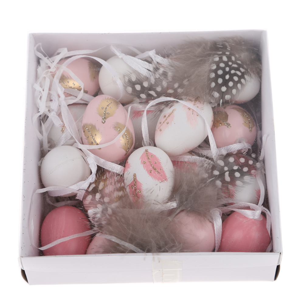 Decoración de fiesta de huevos colgantes de Pascua, huevo de conejito para niños 3