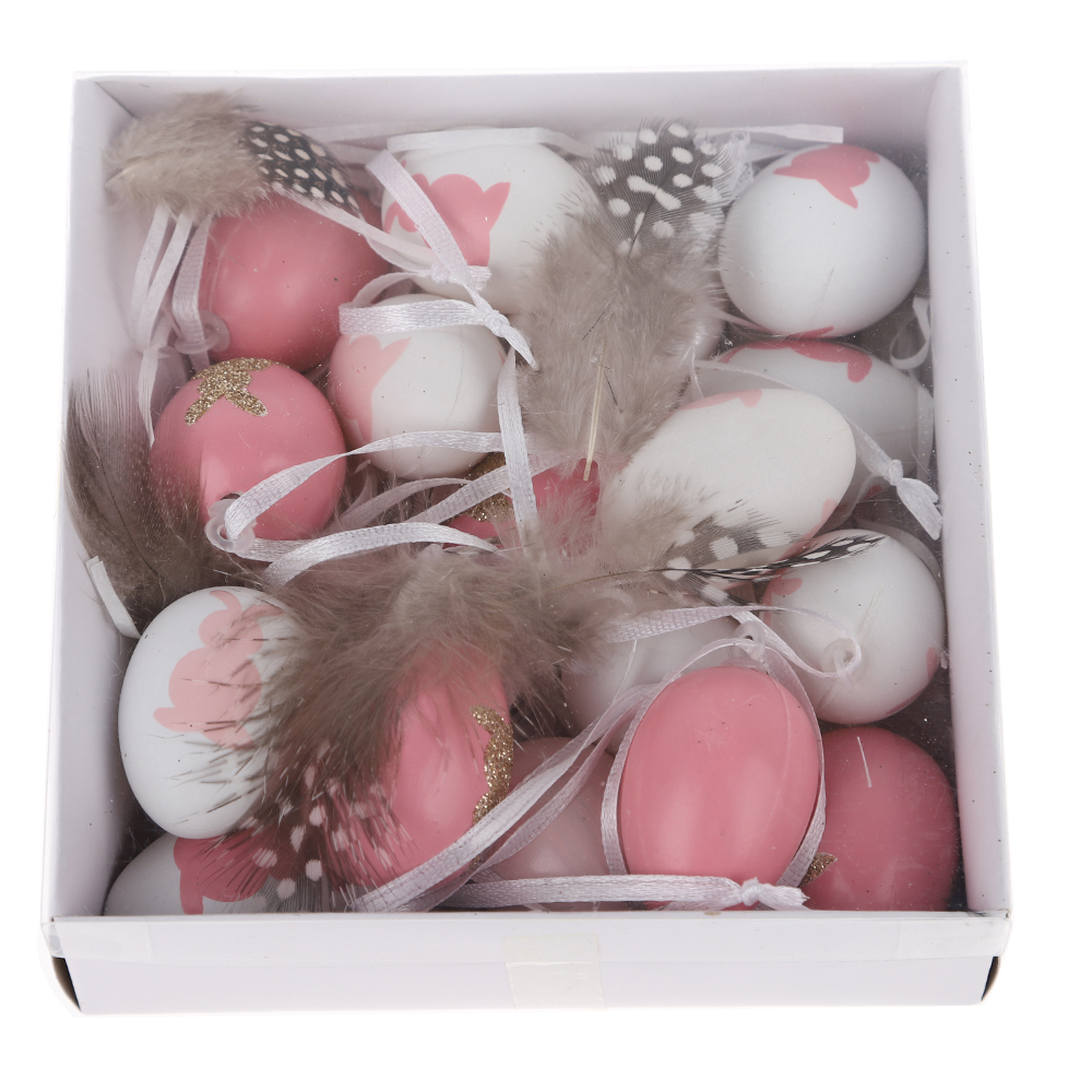 Decoración de fiesta de huevos colgantes de Pascua, huevo de conejito para niños 6