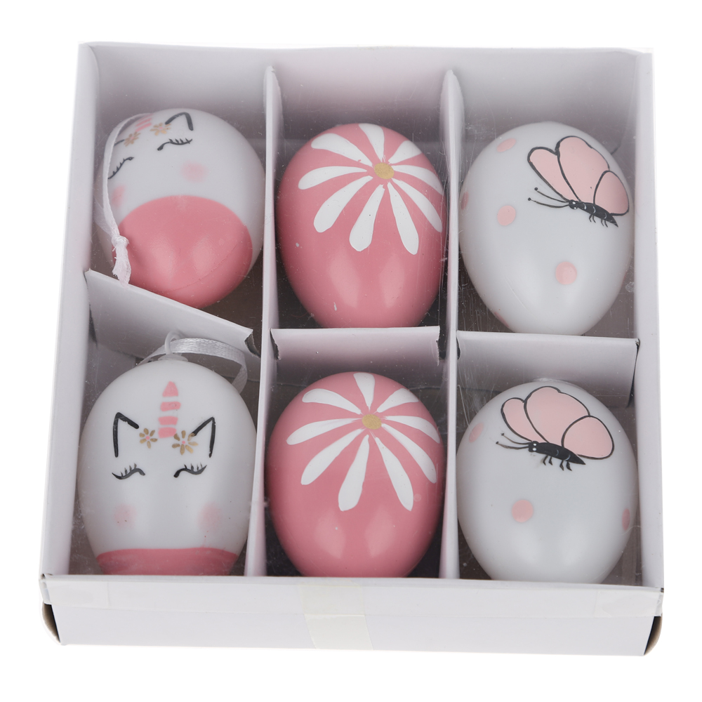 Decoración de fiesta de huevos colgantes de Pascua, huevo de conejito para niños 5