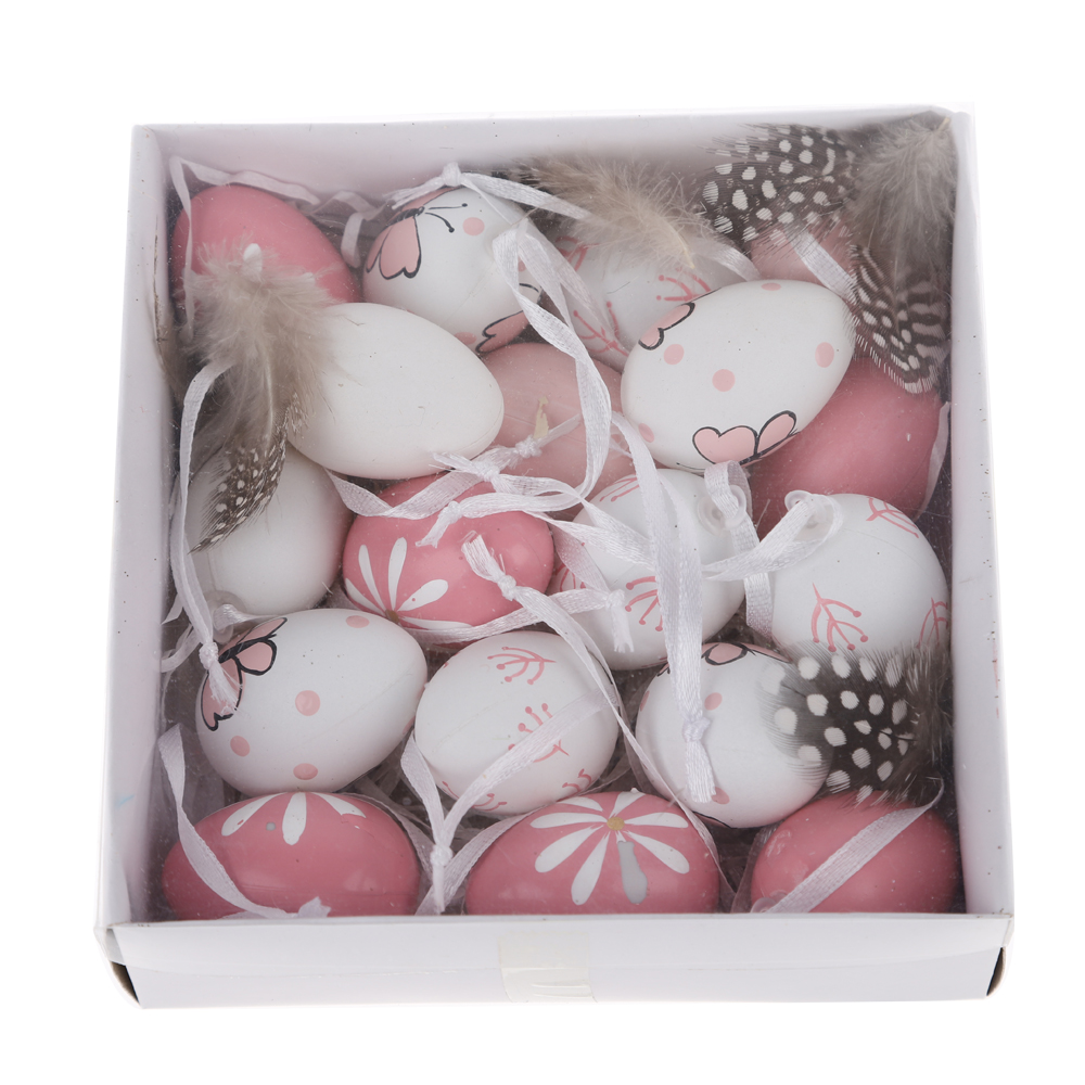 Decoración de fiesta de huevos colgantes de Pascua, huevo de conejito para niños 7