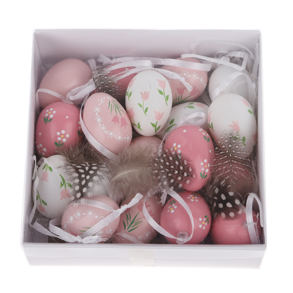 Decoración de fiesta de huevos colgantes de Pascua, huevo de conejito para niños 8