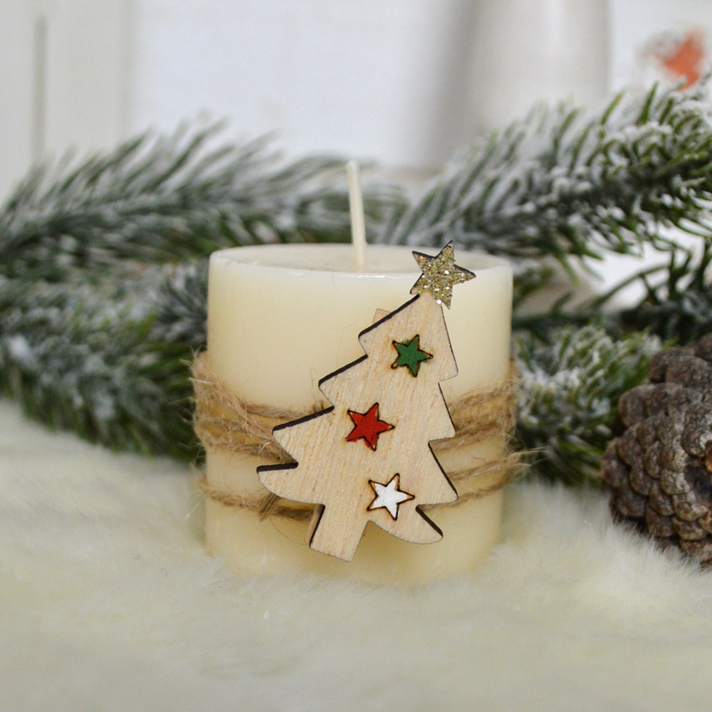 Großhandel Weihnachtsdekoration Hirsch Pegs Dekorative Clips Holz Wäscheklammer für Foto Postkarte 2