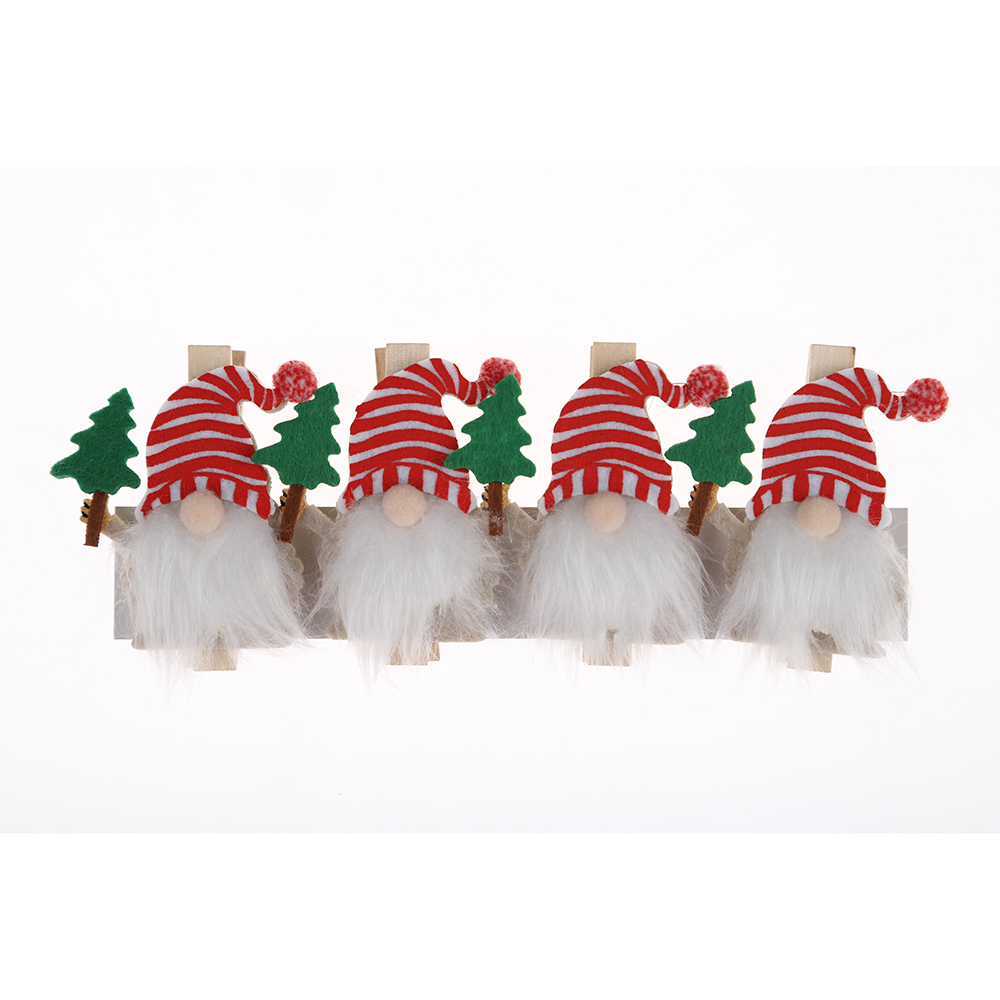 Top Qualität Großhandel DIY Schwedischer Gnom Weihnachtsgeschenk Holzclip Großhandel-Tangchen 1