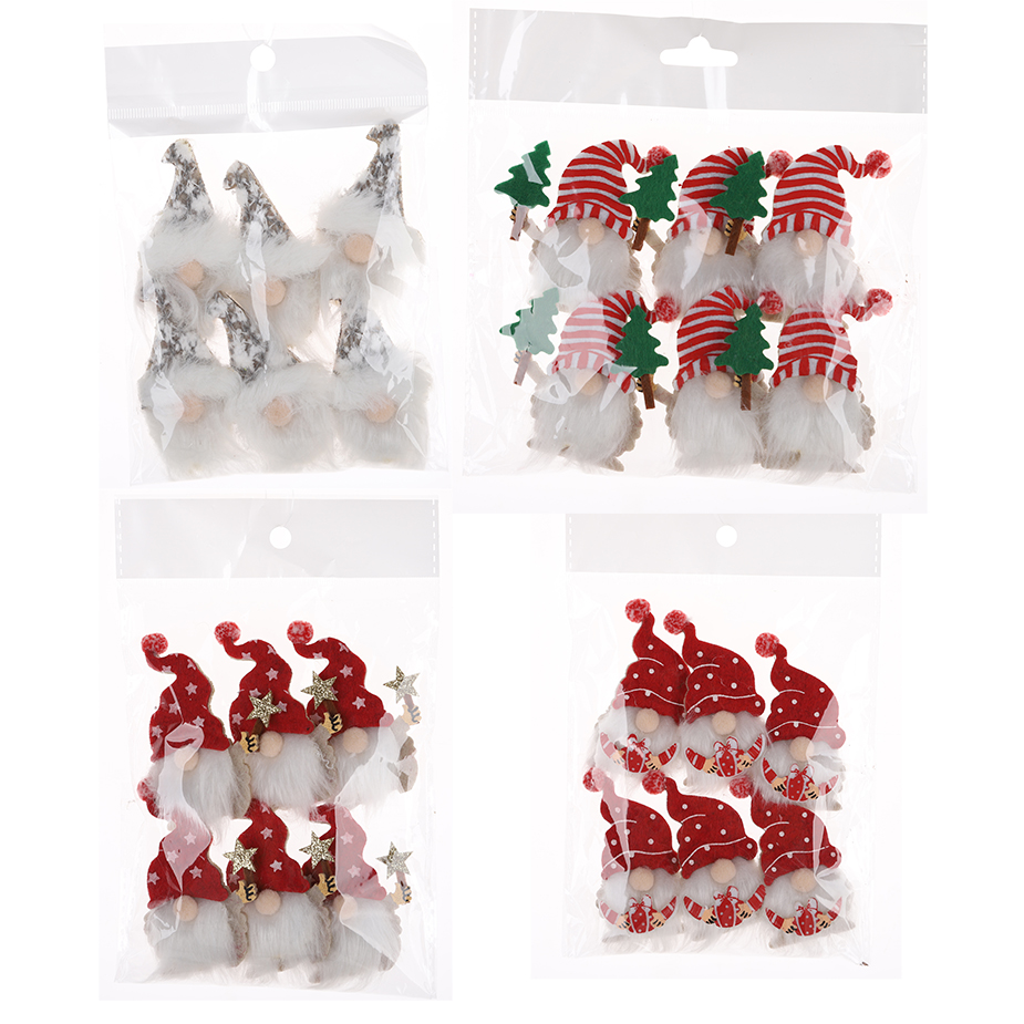 Top Qualität Großhandel DIY Schwedischer Gnom Weihnachtsgeschenk Holzclip Großhandel-Tangchen 2