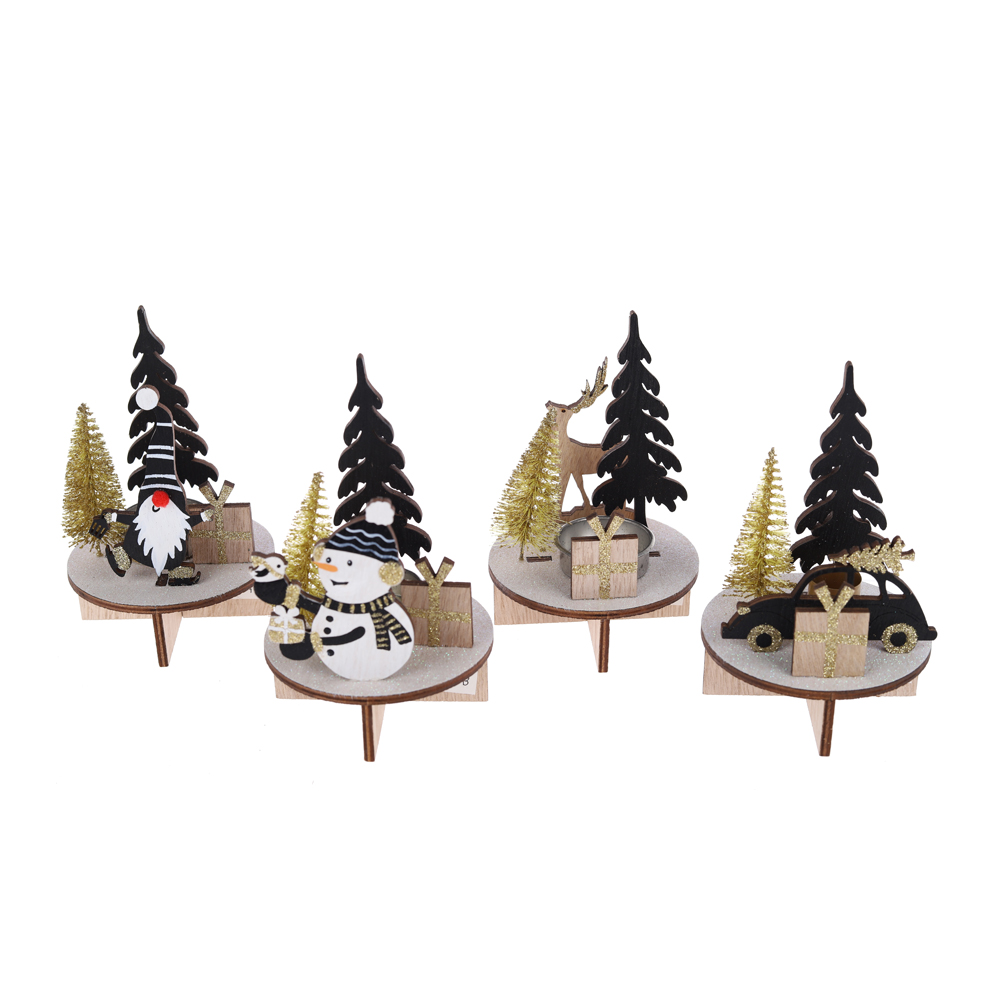 Professioneller Weihnachtsbaum aus Holz mit schwedischer Gnomen-Tischdekorationsfabrik aus China-Tangchen 2