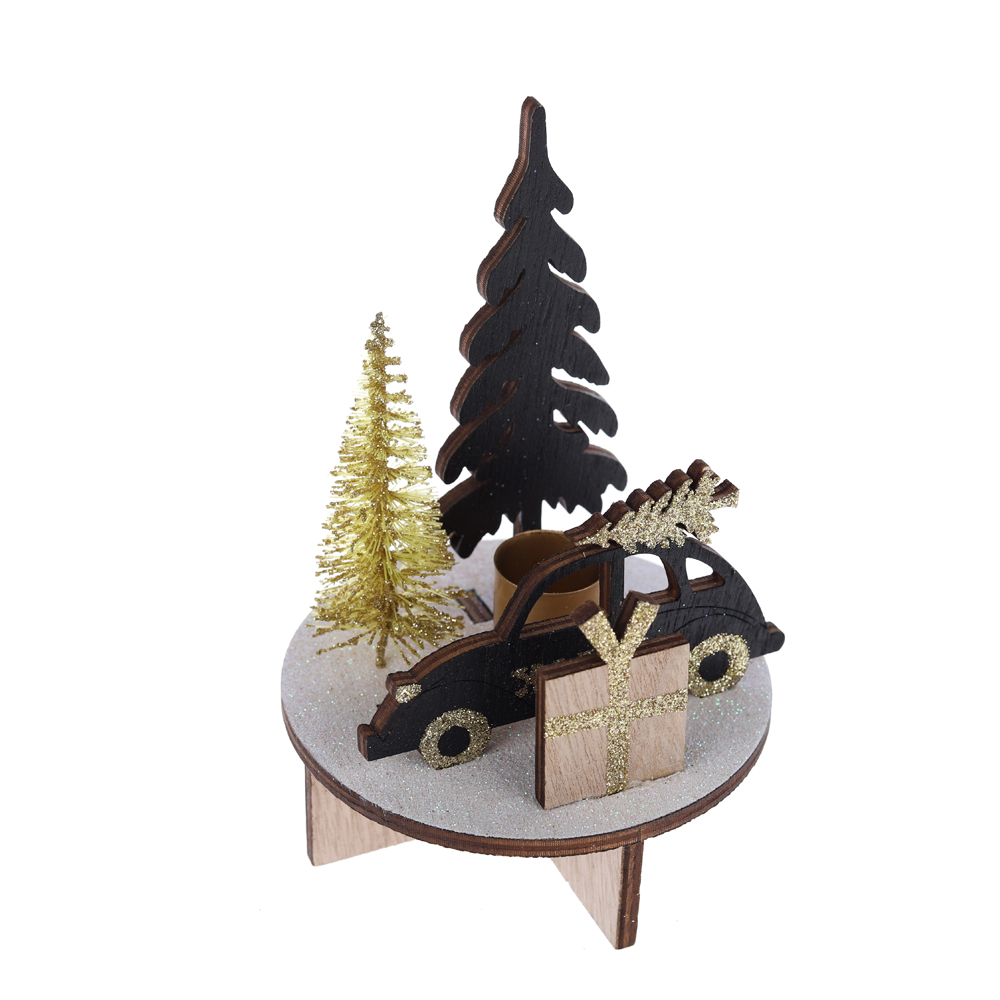 Professioneller Weihnachtsbaum aus Holz mit schwedischer Gnomen-Tischdekorationsfabrik aus China-Tangchen 4