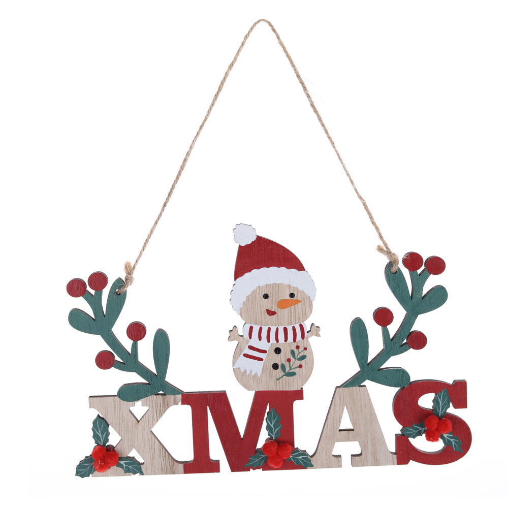 Beste Qualität Frohe Weihnachten Baum Form Haustür hängen Ornament Fabrik 3