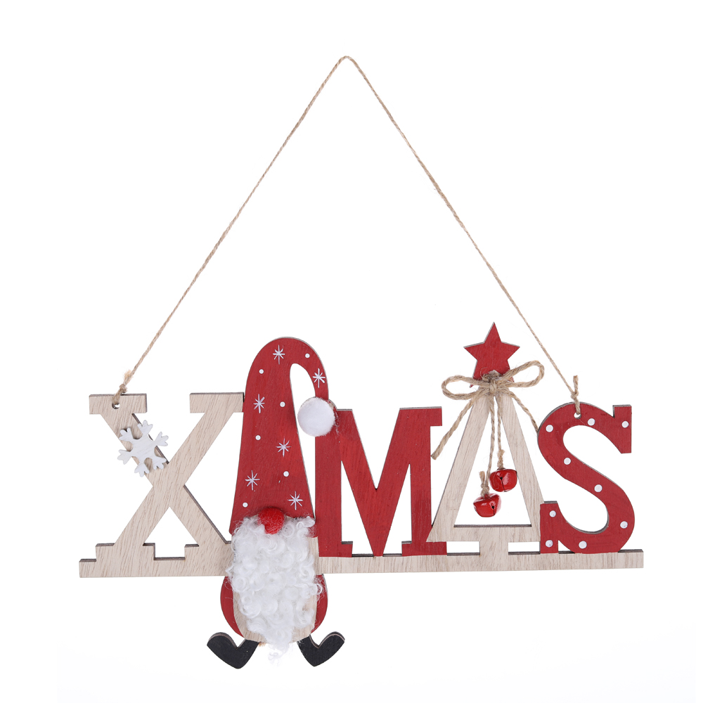 Beste Qualität Frohe Weihnachten Baum Form Haustür hängen Ornament Fabrik 7