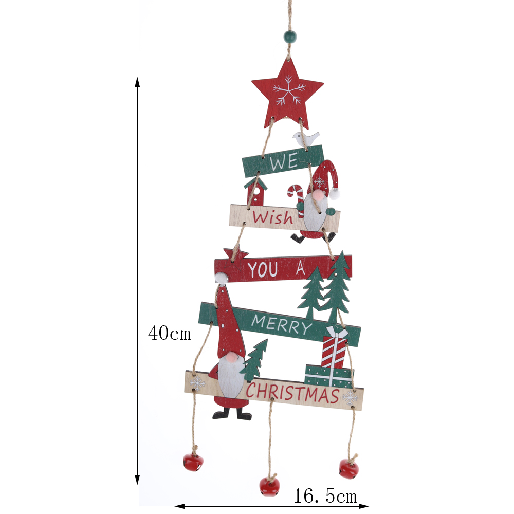 Beste Qualität Frohe Weihnachten Baum Form Haustür hängen Ornament Fabrik 8