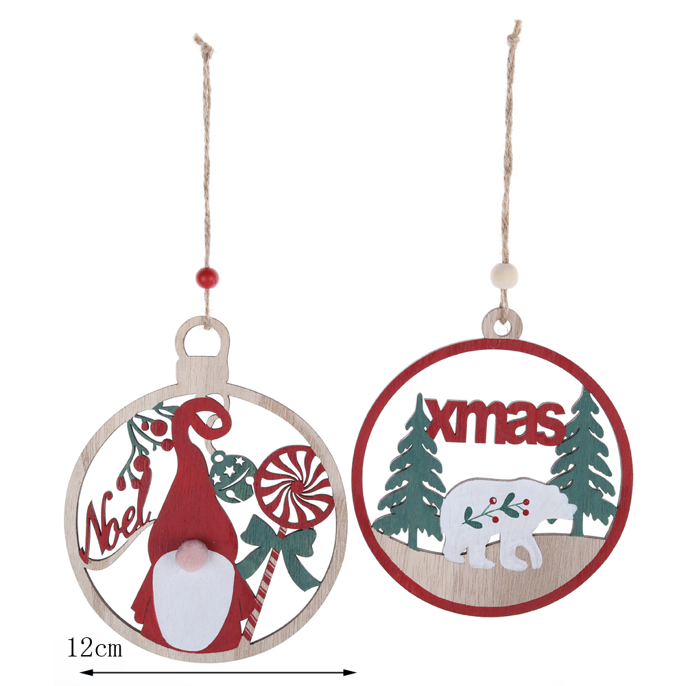 OEM Weihnachtswichtel aus Holz zum Aufhängen am Baum - Tangchen 2